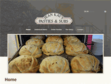 Tablet Screenshot of jeankayspasties.com